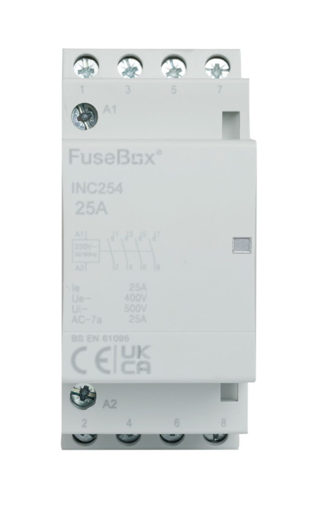 Fusebox INC254 25A 4P Installation Contactor 230V