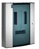 Hager JK118BG 18-Way 125a TPN Fuseboard with glazed door