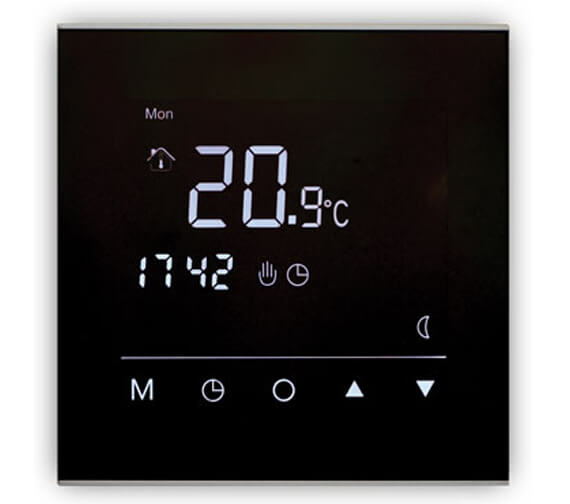 Sunstone SS-TOUCHSTAT-BG Touchscreen Thermostat with Black Glass
