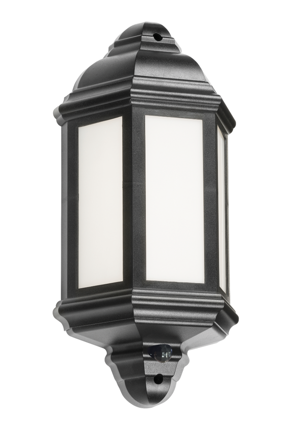 Knightsbridge LED Half Wall Lantern, 230V Rated with PIR, IP54 (LANT4)