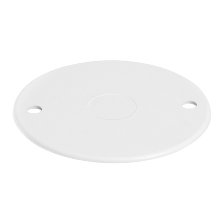 LID1WH 65mmØ White Circular Conduit Box Lid