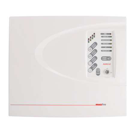 ESP MAG4P 4 Zone Fire Alarm Panel in Polycarbonate Casing