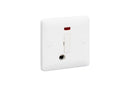 MK Base 1G 13A UNSWT Fuse Con Unit + Neon & Flex (MB1030WHI)