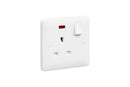 MK Base 13A 1G DP Switched with Socket Neon (MB2657DPWHI)