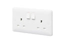MK Base 13A 2G SP Switched Socket (MB2747WHI)