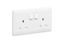 MK Base 13A 2G SP Switched Socket (MB2747WHI)