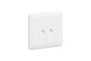 MK Base 1G DOUBLE RJ11 4 Wire Telephone Socket (MB418WHI)