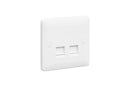 MK Base 1G Double RJ45 CAT6 Data Socket (MB429WHI)