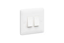 MK Base 10AX 2G 2-way Switch - Small Rocker (MB4862WHI)