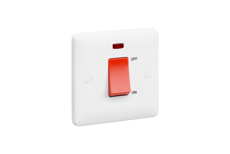 MK Base 32A 1G DP Switch with Neon (MB5105WHI)