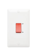 MK Base 45A 2G DP Switch (2G Portrait) (MB5215WHI)