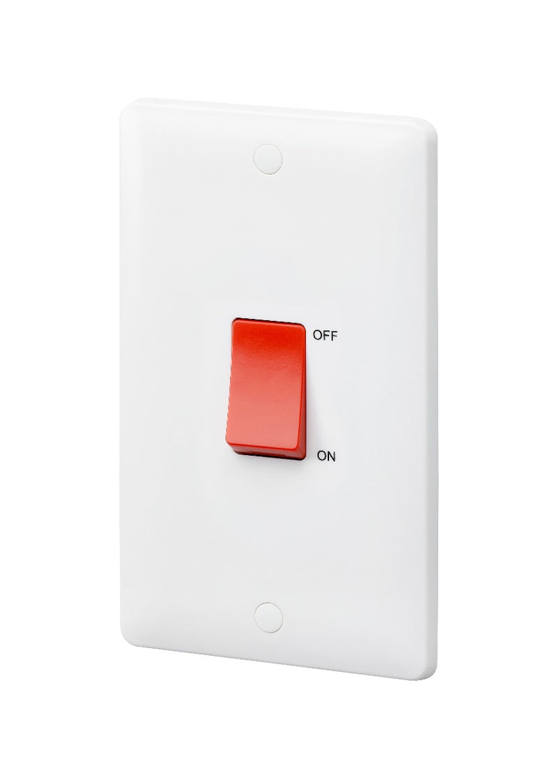 MK Base 45A 2G DP Switch (2G Portrait) (MB5215WHI)