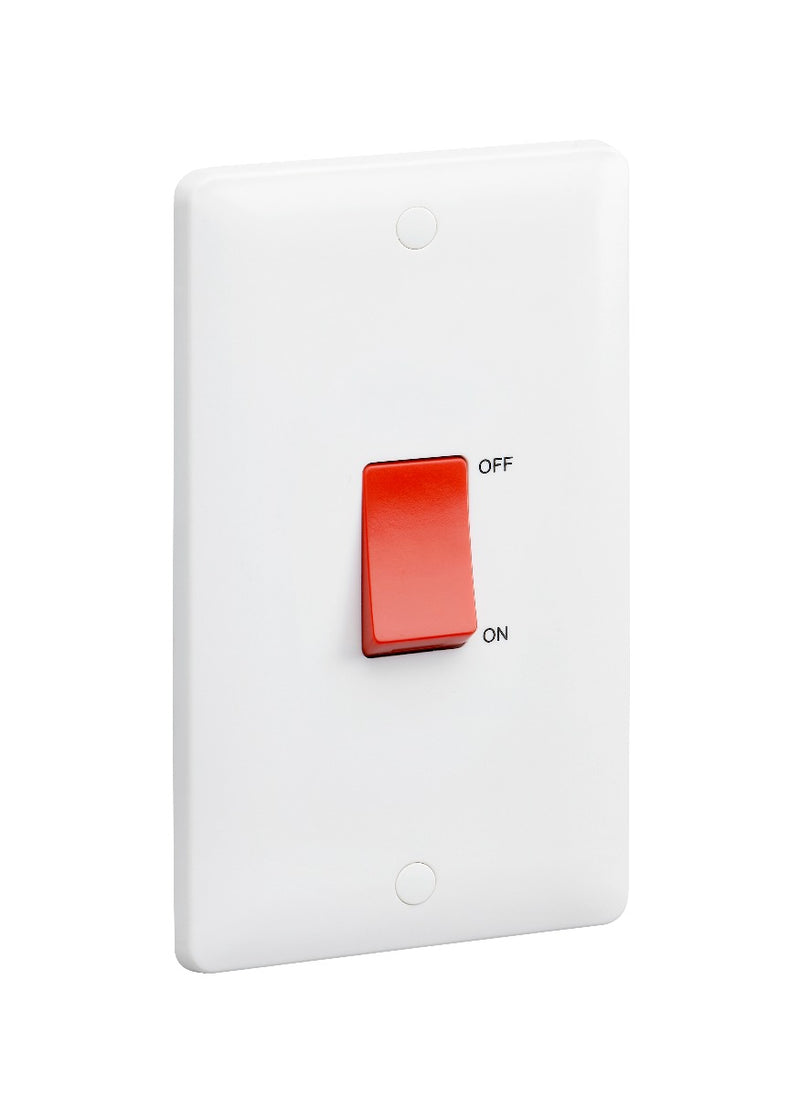 MK Base 45A 2G DP Switch (2G Portrait) (MB5215WHI)