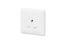 MK Base 13A 1G Unswitched Socket (MB780WHI)