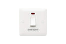 MK Base 20AX 1G DP Switch with Neon - Water Heater (MB8423WHWHI)