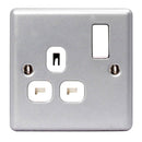 BG MC521 Metal Clad 13A Single Switched Socket