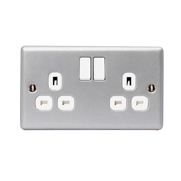 BG MC522 Metal Clad 13A Double Switched Socket