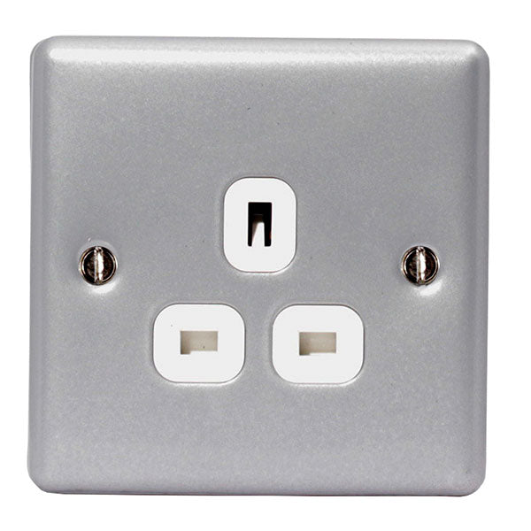BG MC523 Metal Clad 13A Single Unswitched Socket