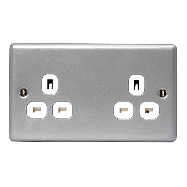 Double Reed Socket Double Power Sockets & Plugs - Range of Colours & Styles