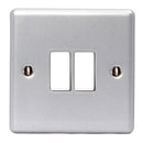 BG MC542 Metal Clad 10A, 2-Way Double Switch