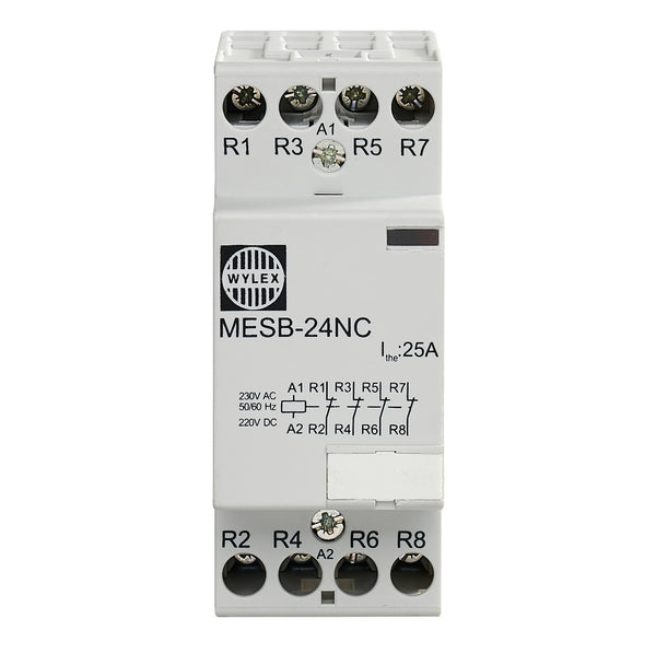 Wylex MESB-24NC 24A Contactor 4 Pole 2 Module (Normally Closed)
