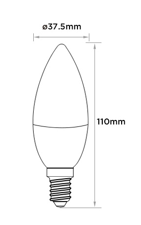 Smart LED Candle Lamp, 4W, E14 , (ML-108)