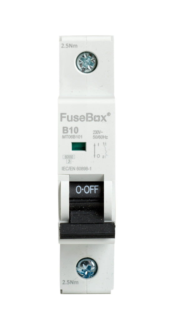 Fusebox MT06B101 10A 6kA 1 pole B CURVE MCB