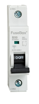 Fusebox MT06B501 50A 6kA 1 pole B CURVE MCB