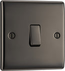 BG NBN12 Nexus Metal Black Nickel Single Switch, 20A x 2 Way