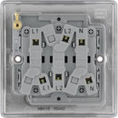 BG NBN15 Nexus Metal Black Nickel Triple Pole Fan Isolator Switch, 10A