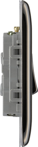 BG NBN43 Nexus Metal Black Nickel Triple Switch, 10Ax 2 Way