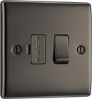 BG NBN50 Nexus Metal Black Nickel Switched 13A Fused Connection Unit