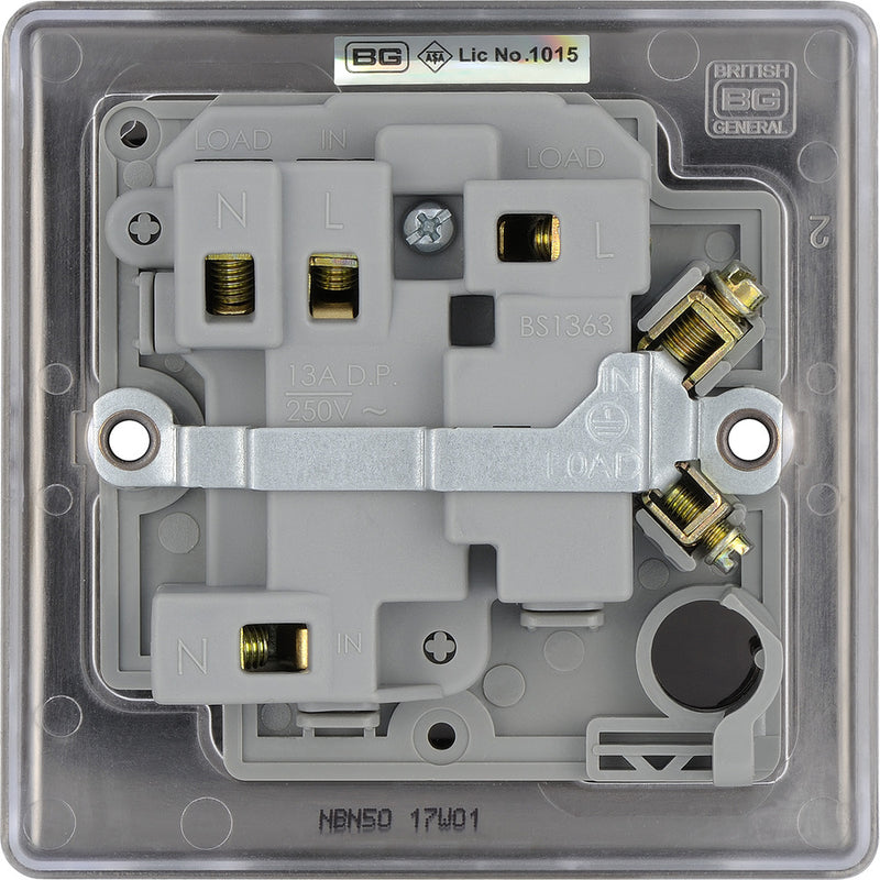 BG NBN50 Nexus Metal Black Nickel Switched 13A Fused Connection Unit