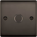 BG NBN81 Nexus Metal Black Nickel 400W Intelligent Single Dimmer Switch, 2-Way Push On-Off