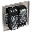 BG NBN82 Nexus Metal Black Nickel Intelligent 400W Double Dimmer Switch, 2-Way Push On-Off