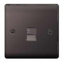 BG NBNBTM1 Nexus Metal Black Nickel 1 Gang Master Telephone Socket