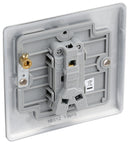 BG NBS12 Nexus Metal Brushed Steel Single Switch, 20A x 2 Way