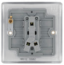 BG NBS12 Nexus Metal Brushed Steel Single Switch, 20A x 2 Way