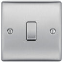 BG NBS13 Nexus Metal Brushed Steel Intermediate Switch, 10Ax 2 Way