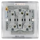 BG NPC15 Nexus Metal Polished Chrome Triple Pole Fan Isolator Switch, 10A