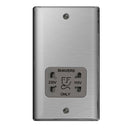 BG NBS20G Nexus Metal Brushed Steel Dual Voltage Shaver Socket