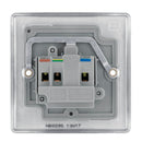 BG NBS29G Nexus Metal Brushed Steel Single Round Pin Unswitched 5A Socket