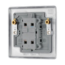 BG NPC31 Nexus Metal Polished Chrome Single Switch, 20A With Power Indicator