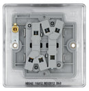 BG NBS42 Nexus Metal Brushed Steel Double Switch, 10Ax 2 Way