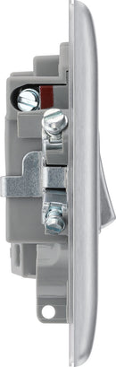BG NBS50 Nexus Metal Brushed Steel Switched 13A Fused Connection Unit