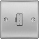 BG NBS54 Nexus Metal Brushed Steel Unswitched 13A Fused Connection Unit