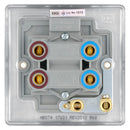 BG NPC74 Nexus Metal Polished Chrome 45A Square Cooker Control Unit, With Power Indicator