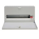 Wylex NHSPN00191 19-Way 125A Surface 1P+N Distribution Board c-w Switch Disconnector