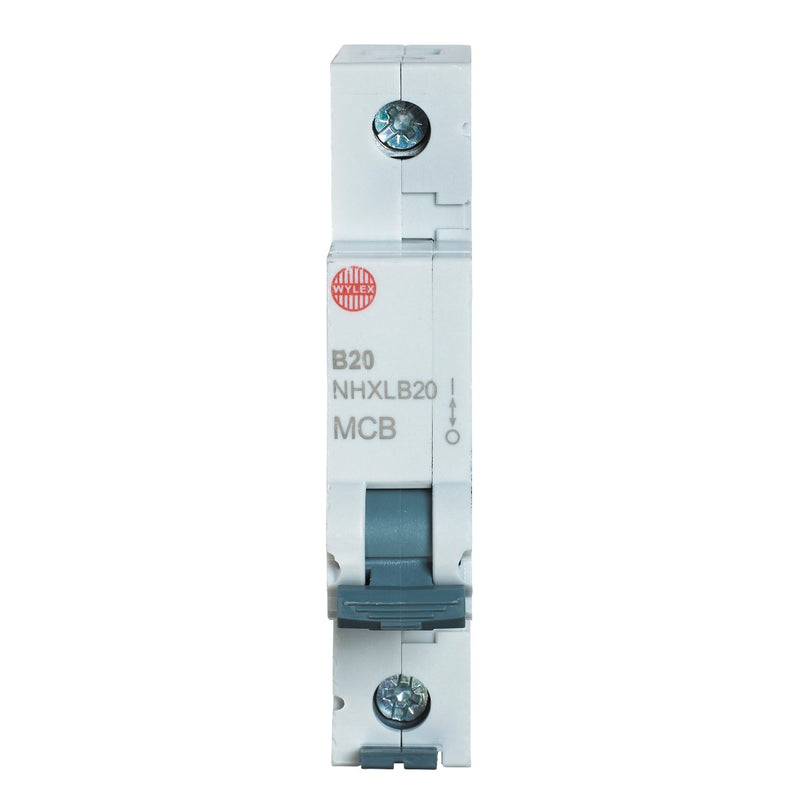 Wylex NHXLB20 20A, 6kA Single Pole Type B MCB