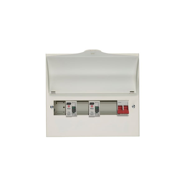 wylex NMRS7SSLMHIA 7 Way High Integrity Consumer Unit 100A Main Switch, 80A 30mA RCDs, Flexible Configuration